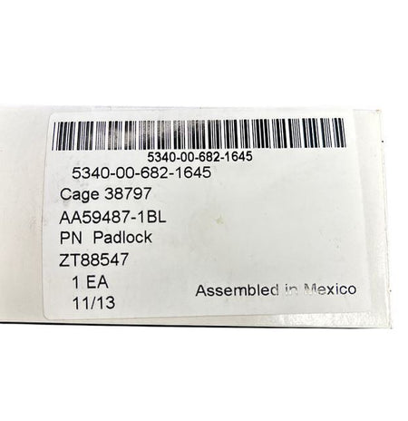 Master Lock 5340-00-682-1645 1-9/16" x 2-5/8" Brass Government Padlock -1