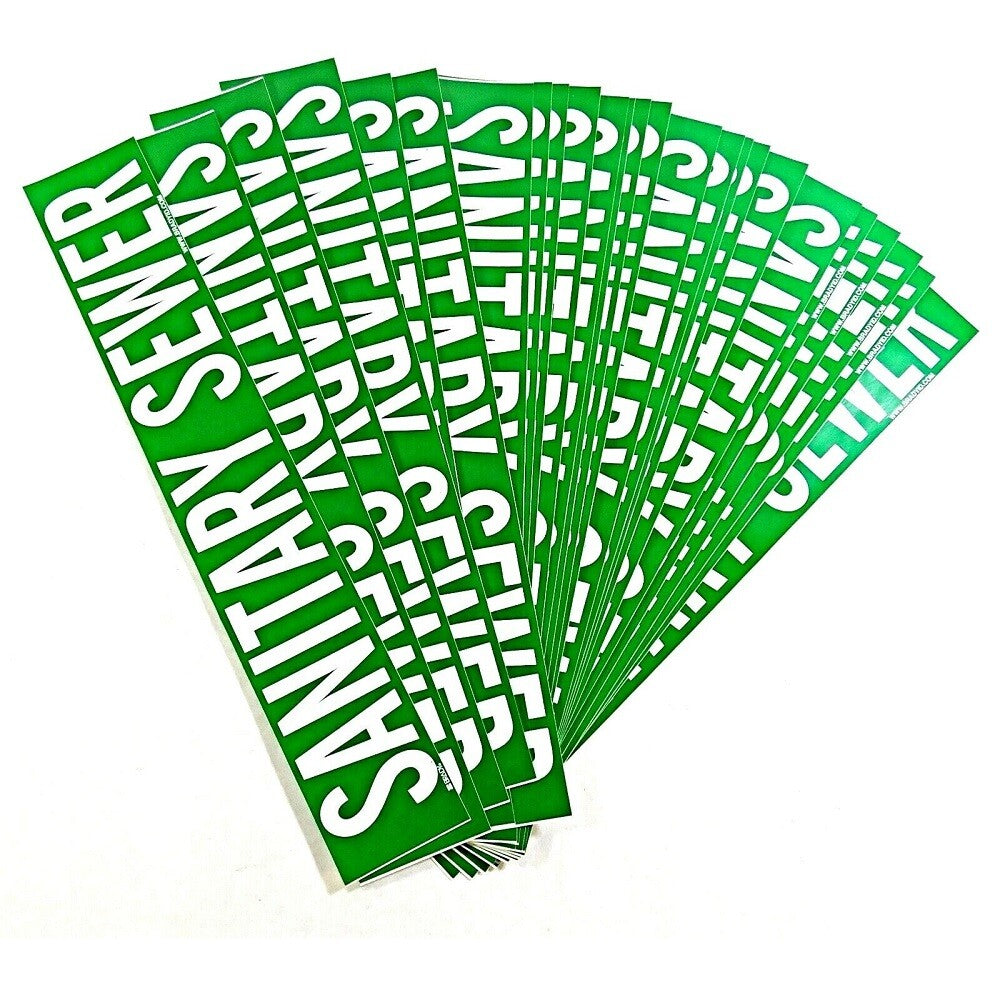 Brady 7250-1 Sanitary Sewer Pipe Marker (Pack of 25)1