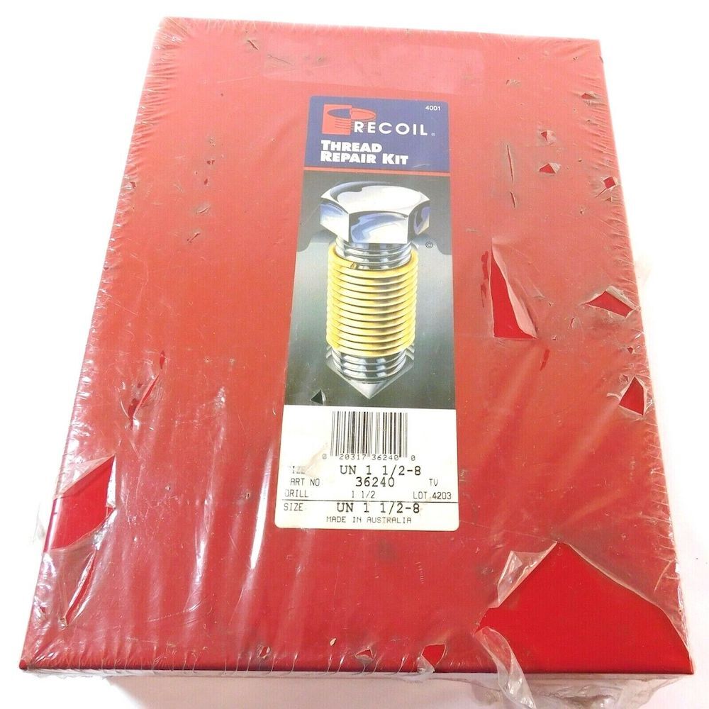 Recoil 36240 1-1/2-8 8 TPI UN 1.5D Inserts Standard Thread Repair Kit0