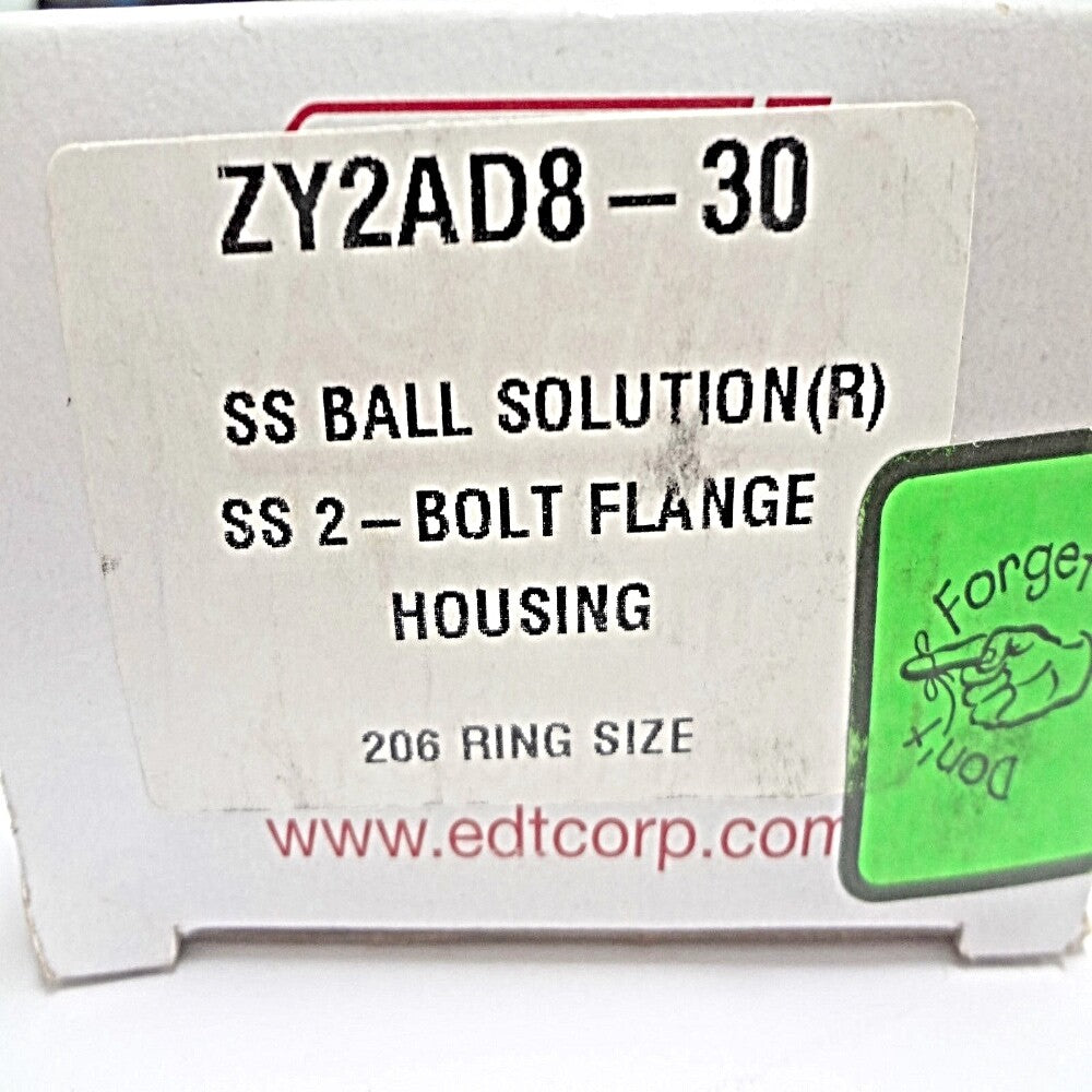 EDT ZY2AD8-30 Ball Bearing Flange Housing Unit 1-3/16" Shaft Dia. -0