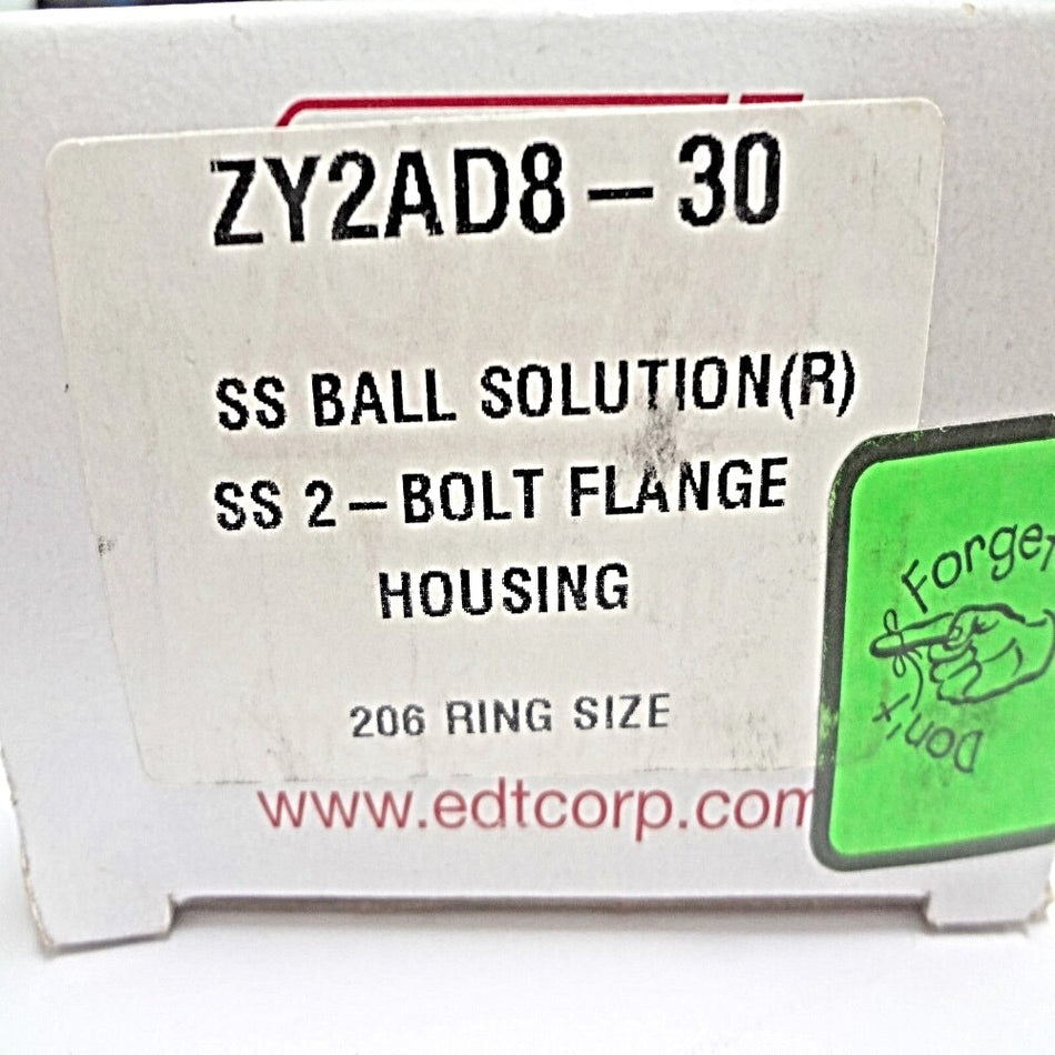 EDT ZY2AD8-30 Ball Bearing Flange Housing Unit 1-3/16" Shaft Dia. -0