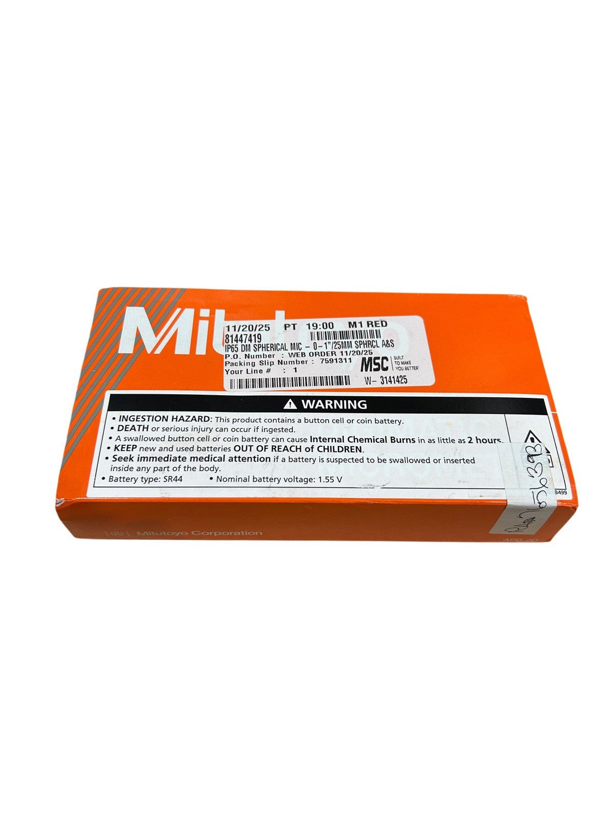 Mitutoyo 395-371-32 1" Max 0.00005" Resolution Digital Spherical Face Micrometer3
