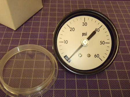 Panel Mount Pressure Gauge U Clamp 2-1/2" 60 psi 1/8 NPT -3