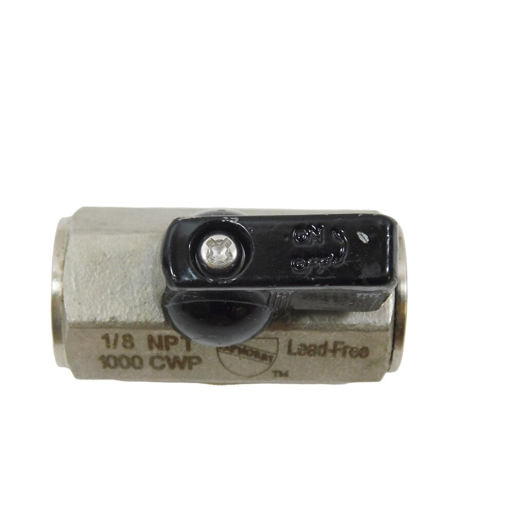 G-SSMF-18NL Mini Ball Valve Stainless Steel 1/8" FNPT Inline Full Port -1