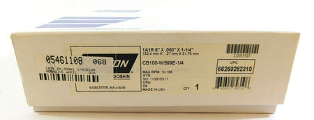 Norton 66260282310 Abrasive Wheel 1A1R 6" x 0.050" x 1-1/4" CB100-WB99E-1/43