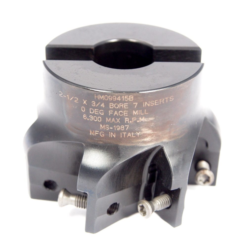 HERTEL Indexable Milling Cutter 2-1/2" x 3/4" Bore 7FL HMO99415B0