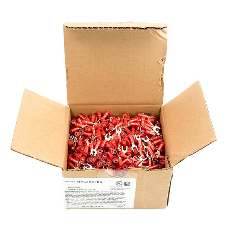 3M 22-18 AWG Nylon Block Fork Terminals MNG18-8FBK (1000 Pieces) -0