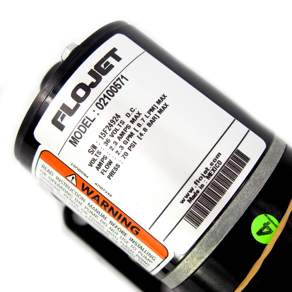 Flojet 02100571A Duplex Diaphragm Pump 36VDC 2.0 GPM 60 PSI Max -2