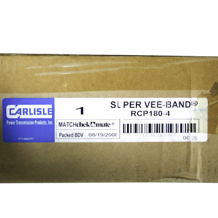 Carlisle RCP180-4 4 Ribs Oil & Heat Resistant Super Vee-Band V-Belt -3