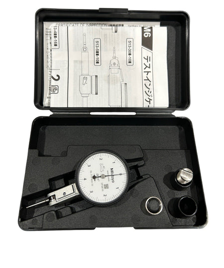 Mitutoyo 513-403-10E 0.0080" Max 0-4-0 Reading Horizontal Dial Test Indicator0