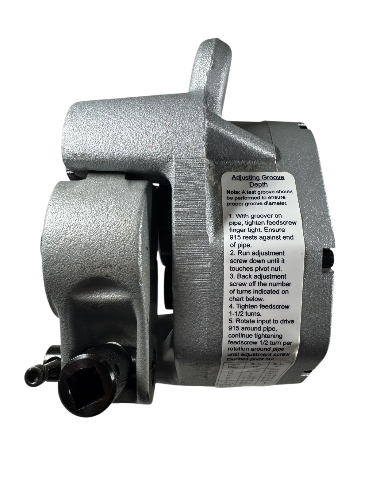 Ridgid 88232 23 lb Wt Manual Roll Groover For 2" to 6" Pipe2