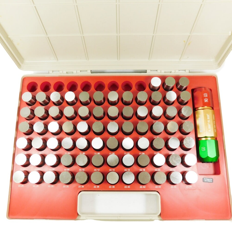 SPi 22-185-3 21.00 mm to 22.48 mm Class ZZ 75 Pcs Metric Pin Gage Set0