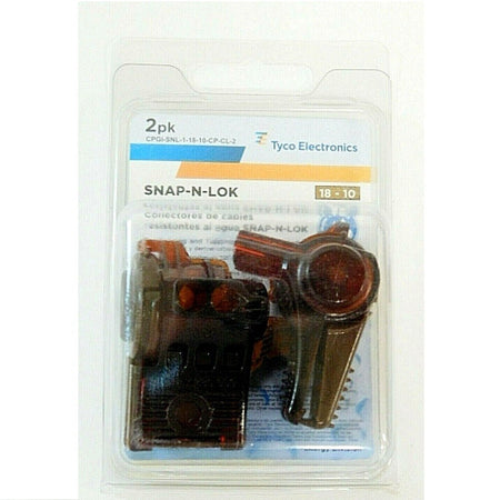 Tyco Electronics CPGI-SNL-1-18-10-CP-CL-2 Pigtail Wire Connectors (Pack of 2) -1