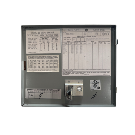 GE SB33.5EBG 35A 240VAC 3 Poles 3 Phase 3 Wire with Ground NEMA 1 TEB Bus Plug5