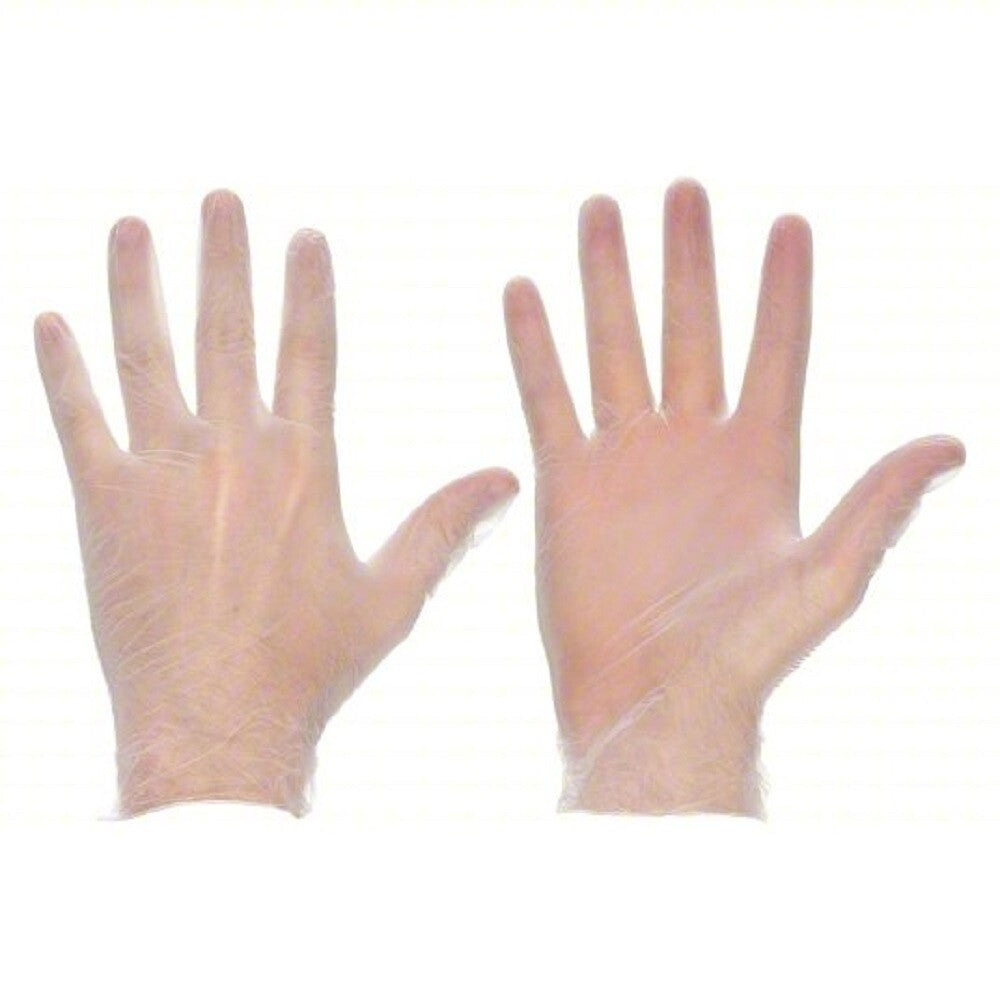 Condor 3BA44D Size Large Powder-Free Clear Disposable Gloves (Case of 1000) -1