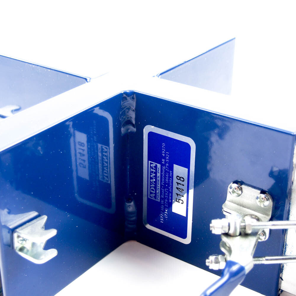 4-Way Directional Adaptor For SlabDoctor Levels Blue Aluminum - SlabDoctor 4W-12