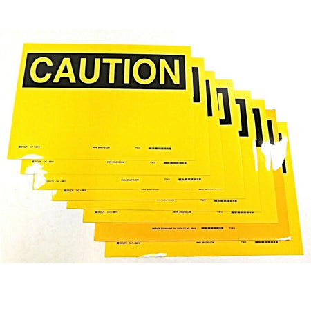 Brady 88919 10" x 14" x 0.01" Caution Sign (Pack of 8)1
