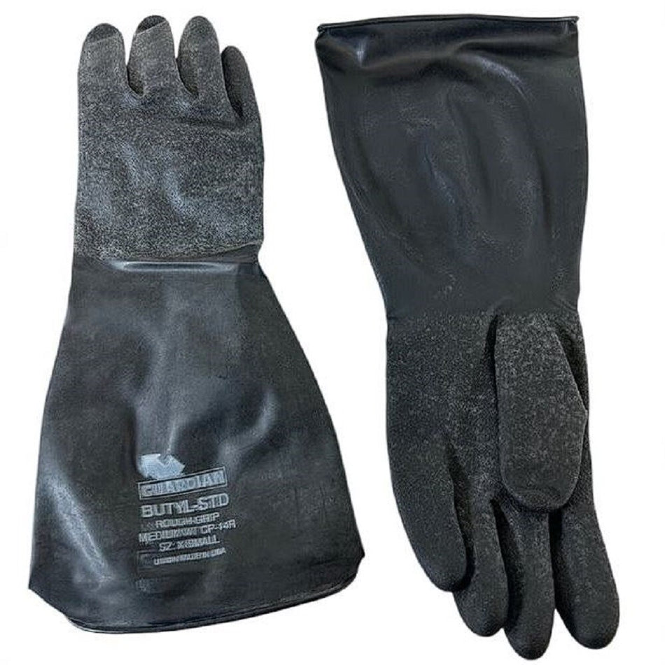 Guardian CP14R14 14" Size Extra Small Butyl Chemical-Resistant Gloves -0
