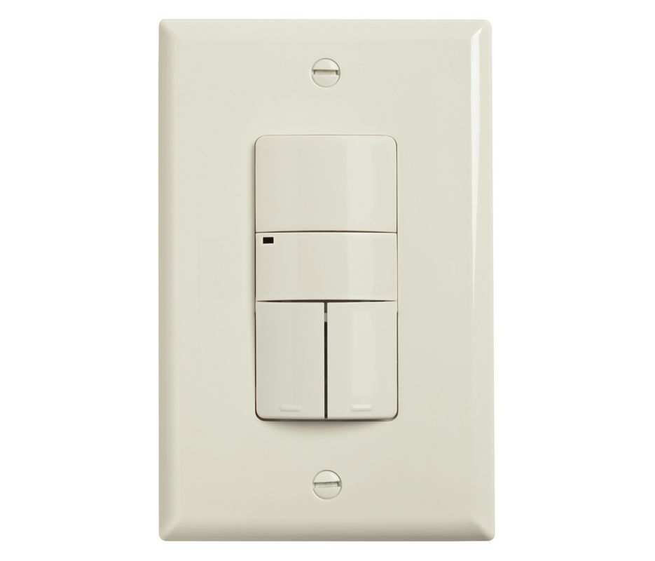 180° GE Wall Switch WIR-10-DR-G-D-V Dual Relay Sensor Photocell -0