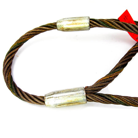 LiftAll Permaloc 4 Ft. Steel Eye and Eye Wire Rope Sling 5.6 Ton -1