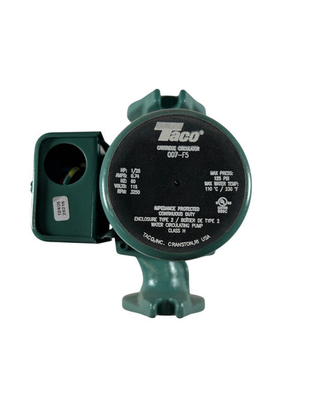 Taco 007-F5 1/25HP 1PH 115VAC 60Hz 23 GPM Cast Iron Hydronic Circulating Pump2