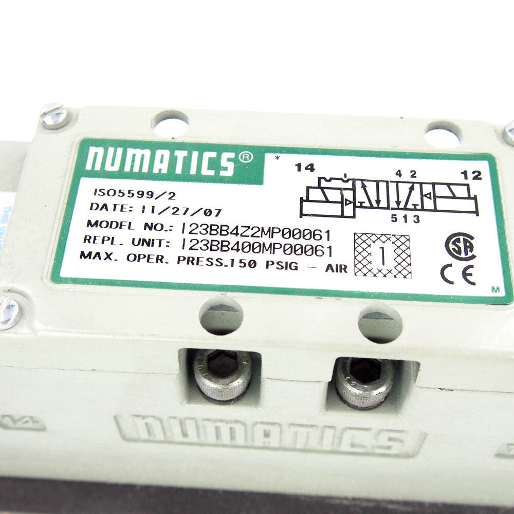 Numatics 123BB4Z2MP00061 24 VDC Solenoid Air Control Valve -3