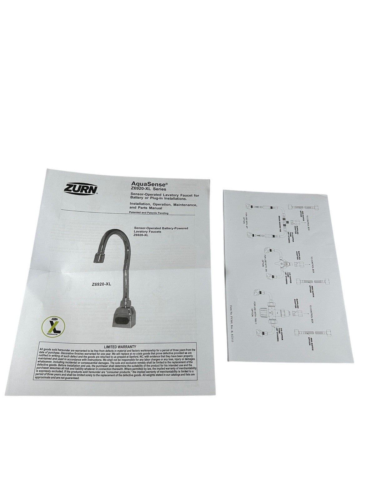 Zurn Z6920-XL-SSH 1/2" NPT 6VDC 125 PSI Chrome Finish Single-Post Sensor Faucet1