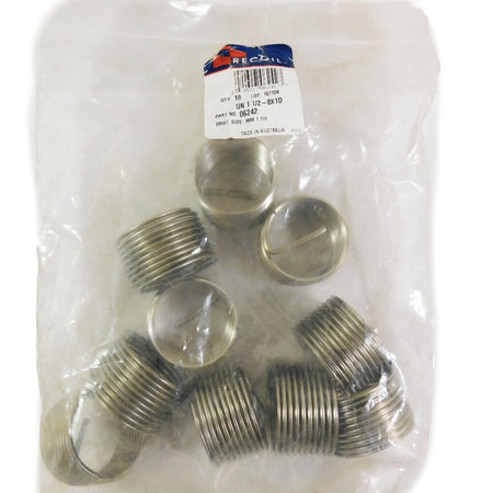 Recoil 06424 Stainless Steel 1.5"-8X1D Helical Inserts (Pack of 10) -1