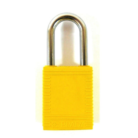 Brady NYL-YLW-38ST-KA6PK 1/4" Safety Padlock (Pack of 6)3