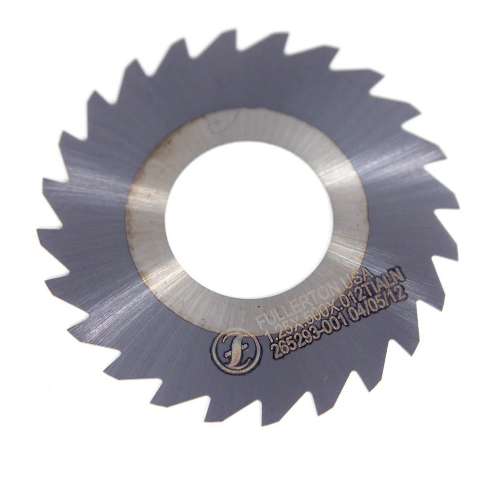 FULLERTON Carbide Saw 1.25" x 0.50" x 0.12" 24 Teeth TiAlN 265293-001 (2 Pack)0