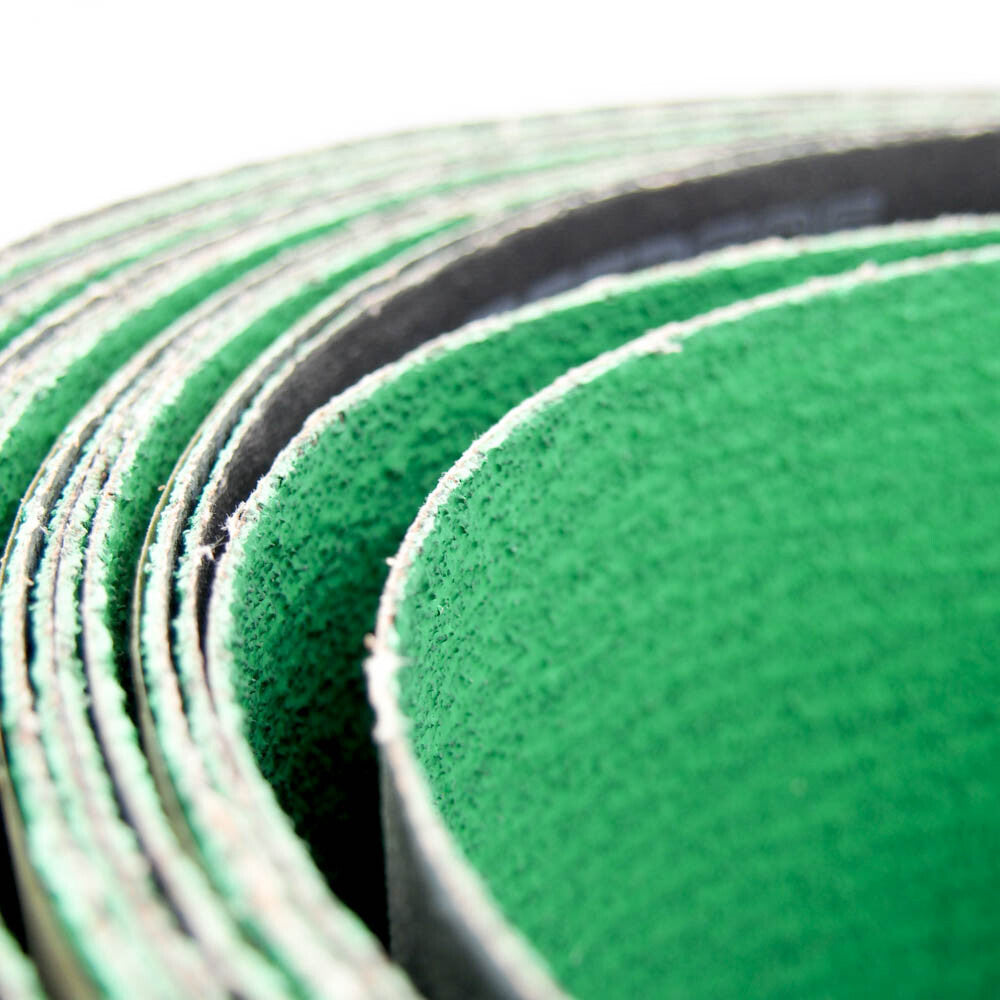 Deerfos PZ528 6" Wide x 344" Long Coated 36 Grit Sanding Belt (2-Pack) -2