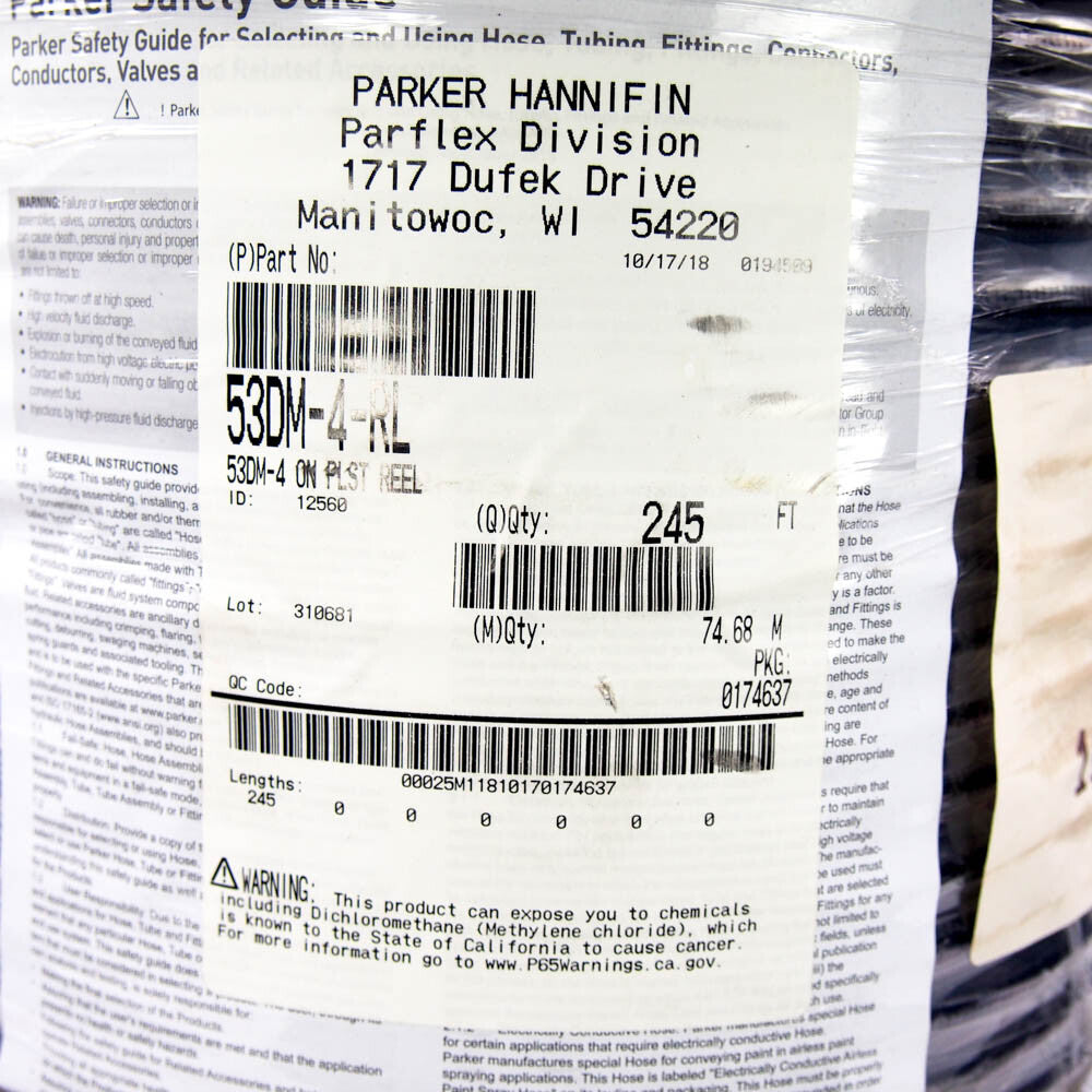 Parker 53DM-4-RL DuraMax Low Temp Hydraulic Hose 245 Ft. -1