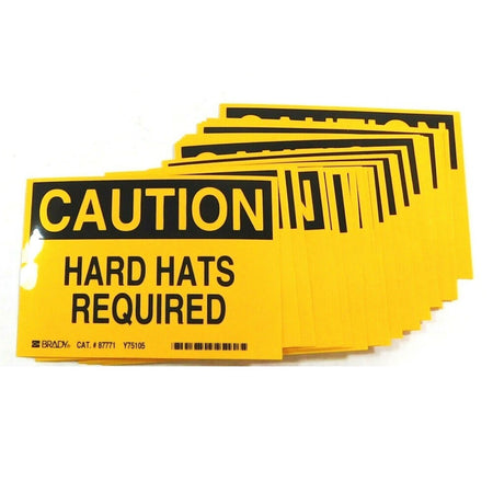 Brady 87771 Hard Hat Required Safety Sign Label (Pack of 23)1