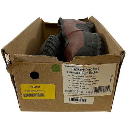 Salisbury 51508 14 Men's Size 14 Red Electrical Ankle Style Overshoe -2