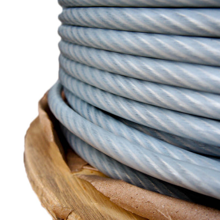 Dayton 2VJK2 Nylon Coated Galvanized Steel Cable 500 Ft x 3/8" Cable -2