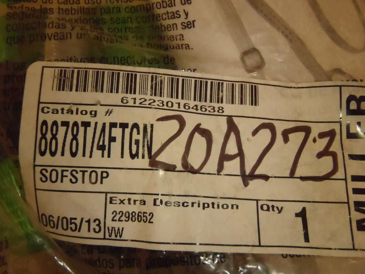 Miller 8878T/4FTGN Lanyard 4 ft Two Legs Locking Hasp Hook 310 lb Capacity -2