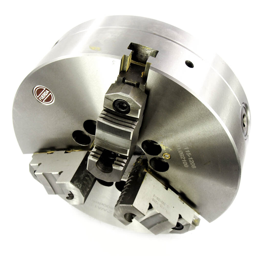 Gator Chucks 1-115-1208 12" 3-Jaw Reversible Self-Centering Scroll Chuck -4