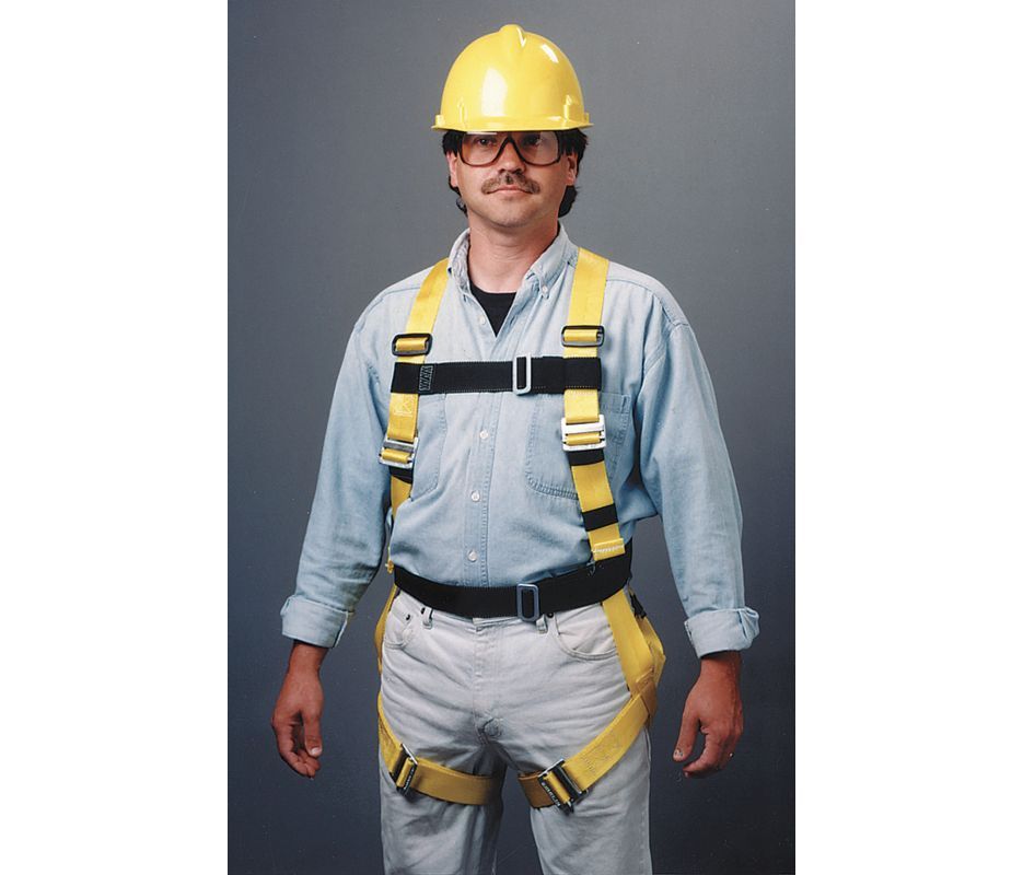 Miller Small Full Body Harness with Back D-Ring and 6 Ft Lanyard 8095-70/SYK -0