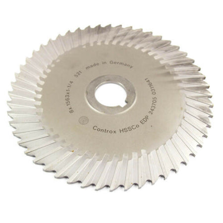 CONTROX 243705 | Cobalt Straight Tooth Saw | 8" x 0.1563" x 1-1/4" Arbor 52T0
