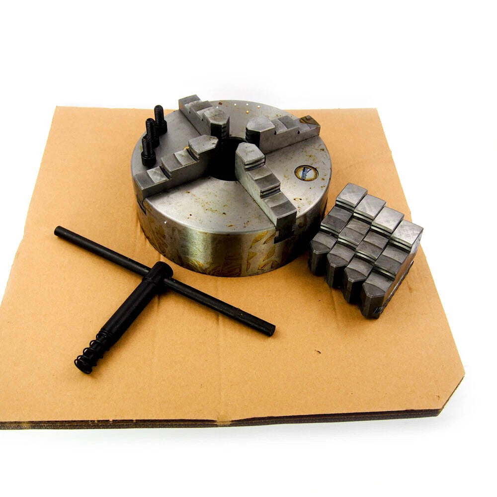 Gibraltar 93221034 10" 4 Jaws Plain Back Self-Centering Manual Lathe Chuck -0