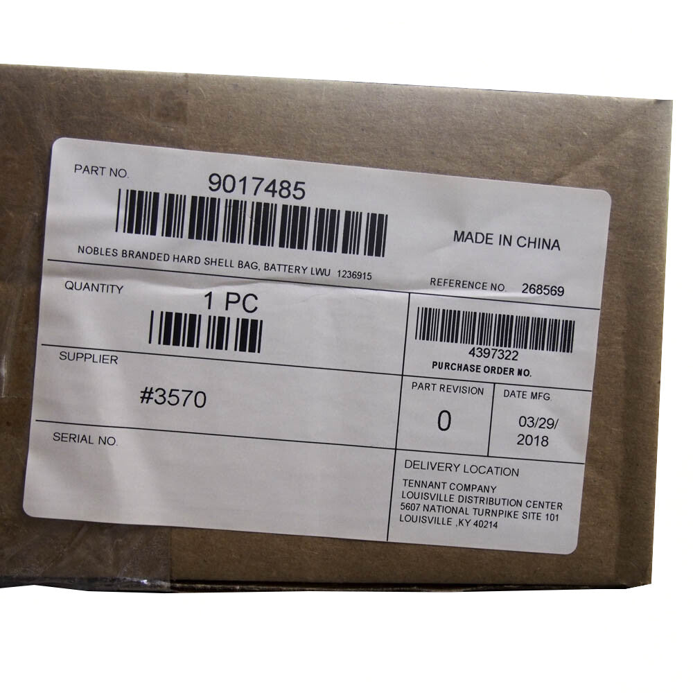 Tennant Nobles 9017485 Hard Cover Bag Independence Vacuum Cleaner -1