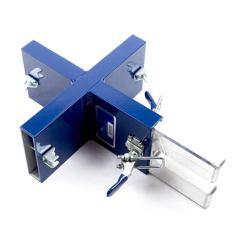 4-Way Directional Adaptor For SlabDoctor Levels Blue Aluminum - SlabDoctor 4W-10