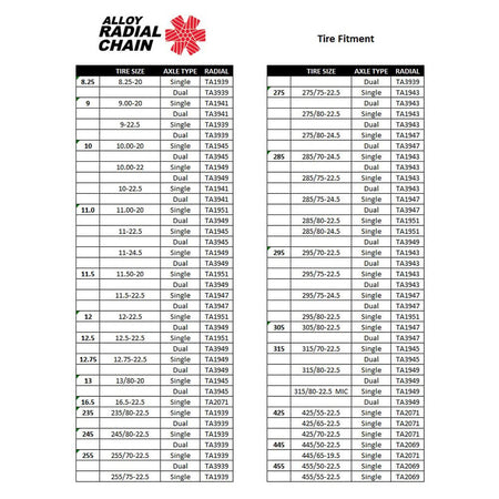 Security Chain Company TA3941 Alloy Radial Tire Traction Chain (Pair) -1