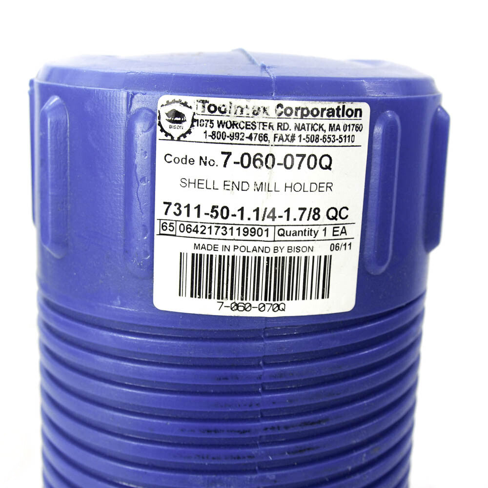 Toolmex 7-060-070Q NST/NMTB Shell End Mill Arbor 1-1/4" Arbor Dia2