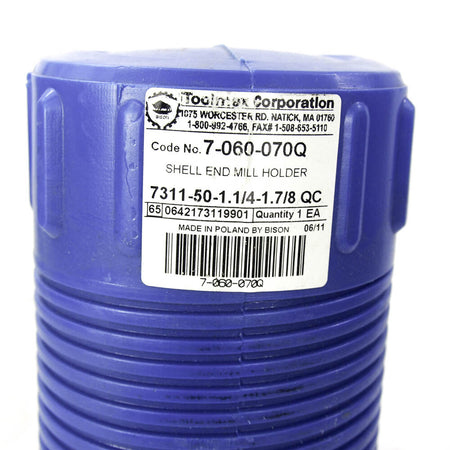 Toolmex 7-060-070Q NST/NMTB Shell End Mill Arbor 1-1/4" Arbor Dia2