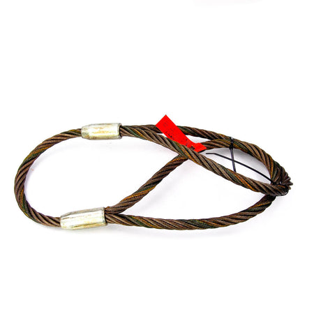 LiftAll Permaloc 4 Ft. Steel Eye and Eye Wire Rope Sling 5.6 Ton -0