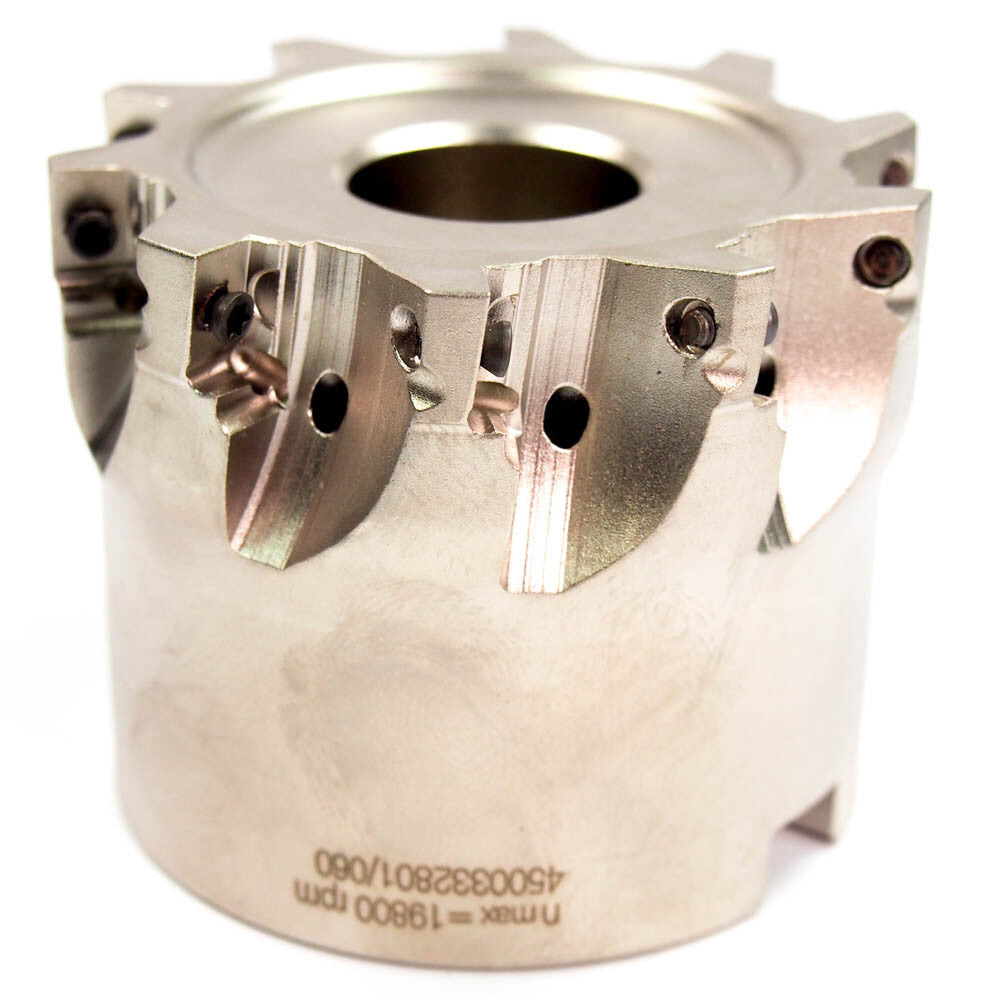 2.5 Indexable Square Shoulder Face Mill 10 Teeth .315" Milling Depth HERTEL0