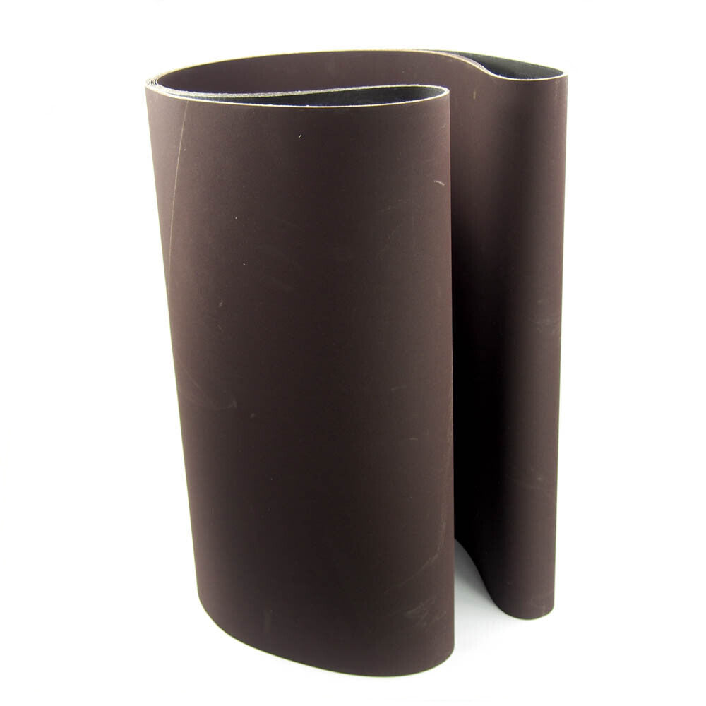 Deerfos XA911 24" Wide x 84" Long Coated 320 Grit Sanding Belt (5-Pack) -0