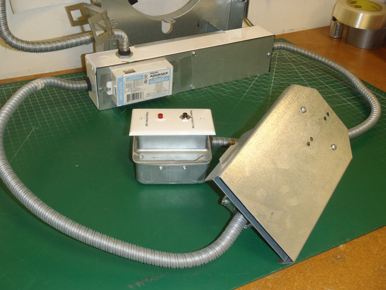 H.E. Williams Recessed Fixture Phillips Bodine Emergency Ballast B94G -1