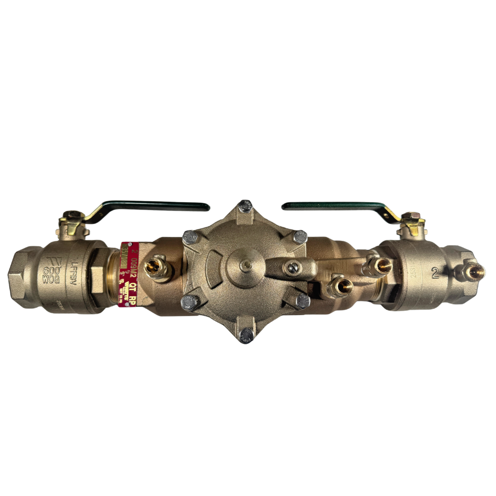 Watts 2 009M2-QT 2" FNPT 175 PSI 200 GPM 009 Series Bronze Backflow Preventer0